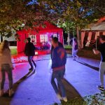 Die Liveband heizt ein